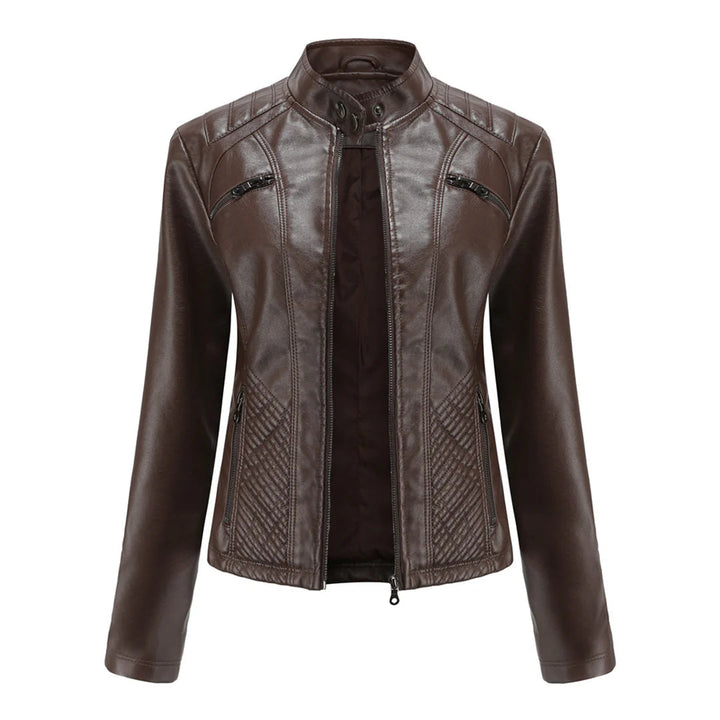 Stylische Damenjacke aus Kunstleder