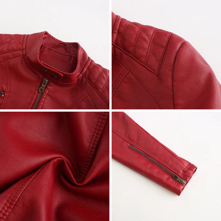 Stylische Damenjacke aus Kunstleder