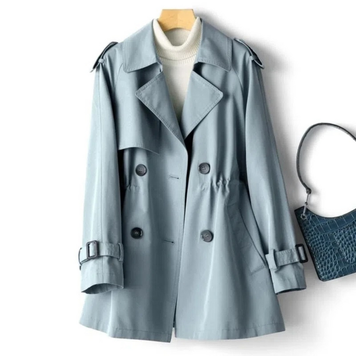 Damen Doppelt Geknöpfter Trenchcoat