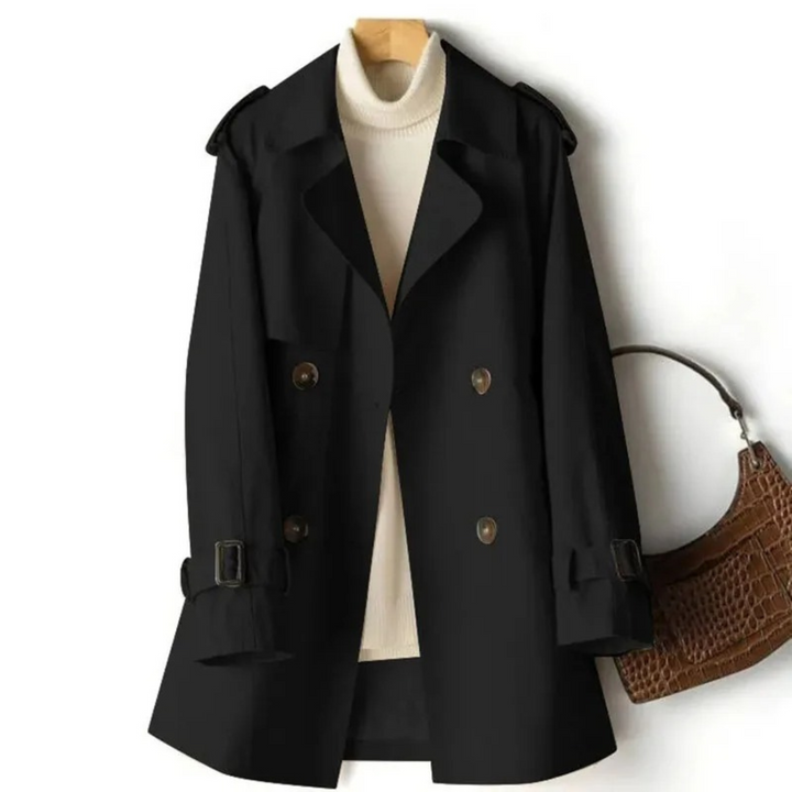 Damen Doppelt Geknöpfter Trenchcoat