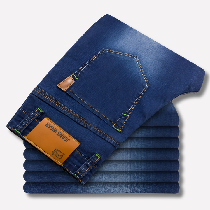 Straight-Leg-Jeans für Herren – strapazierfähiger Denim