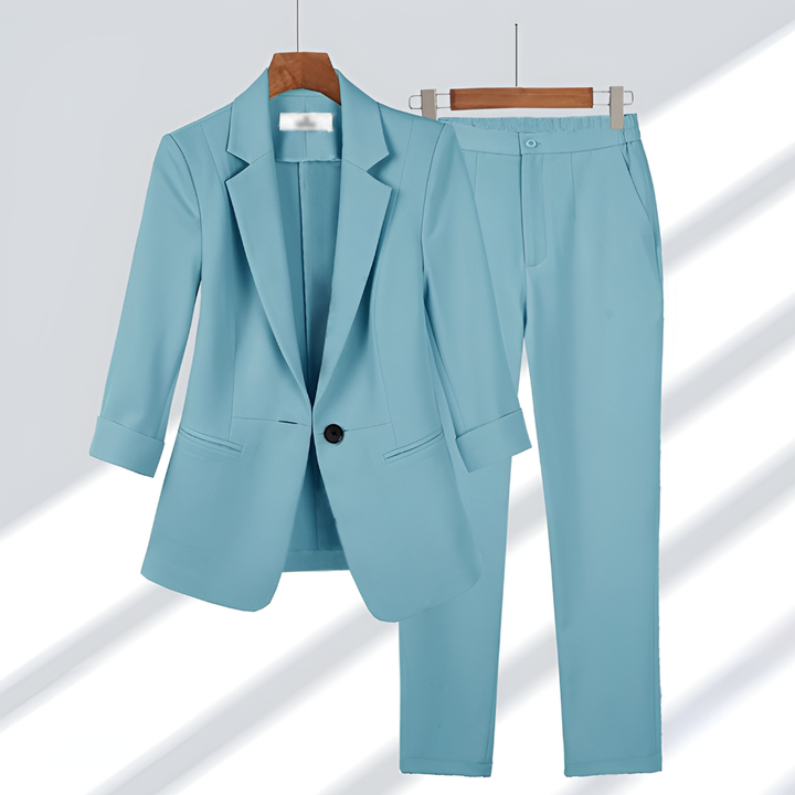 Formelles Kostüm für Damen mit Blazer und Hose