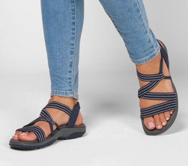 Damen Sommer Sandalen mit überkreuzten Riemen