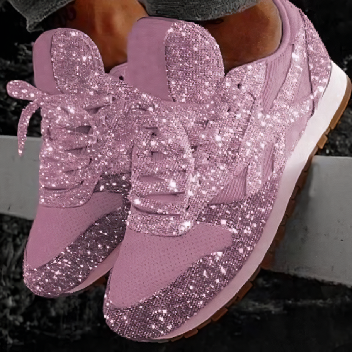 Glitzernde Chunky Sneakers für Damen