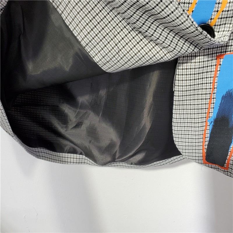 Damen Blazer mit langen Ärmeln und Reverskragen