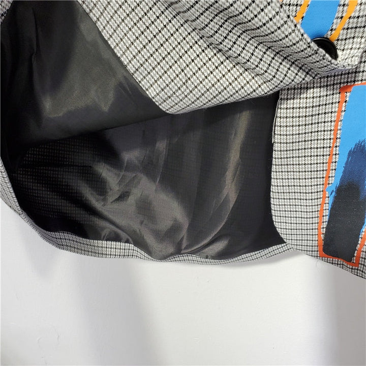 Damen Blazer mit langen Ärmeln und Reverskragen