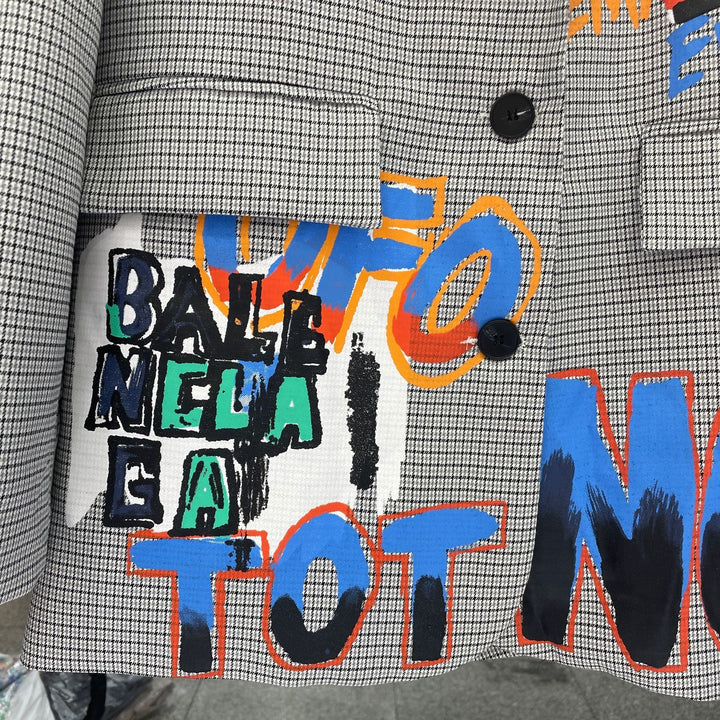 Damen Blazer mit langen Ärmeln und Reverskragen