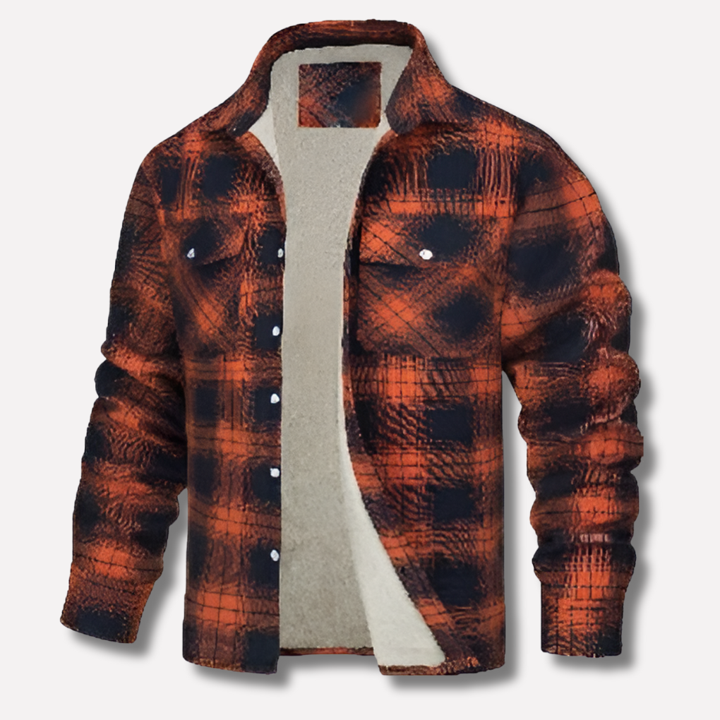 Baumwollhemd mit Karomuster im Lumberjack-Stil