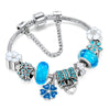 Einzigartiges silbernes Charm-Armband