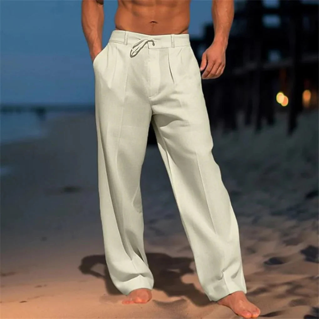 Elegante Sommerhose aus Leinen für Herren