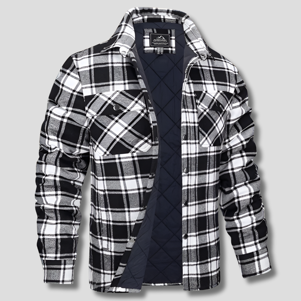 Baumwollhemd mit Karomuster im Lumberjack-Stil