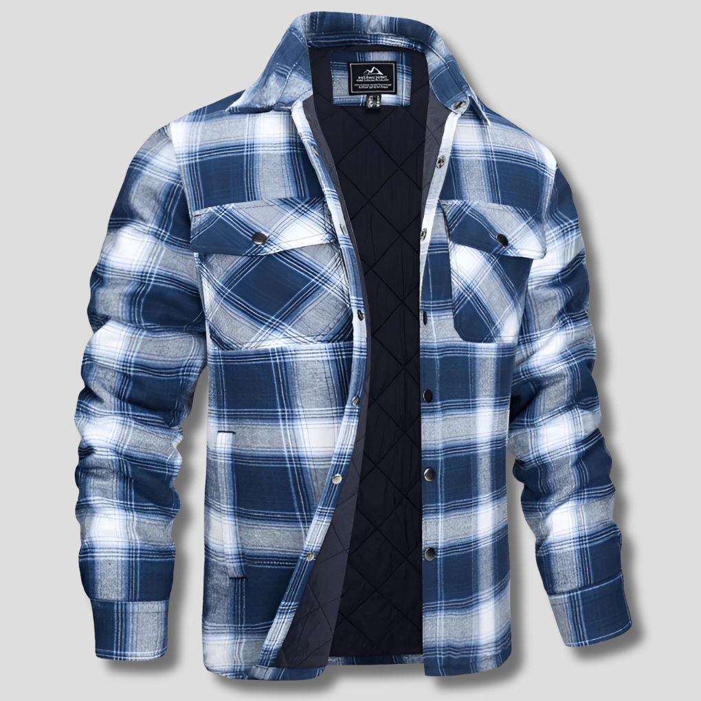 Baumwollhemd mit Karomuster im Lumberjack-Stil