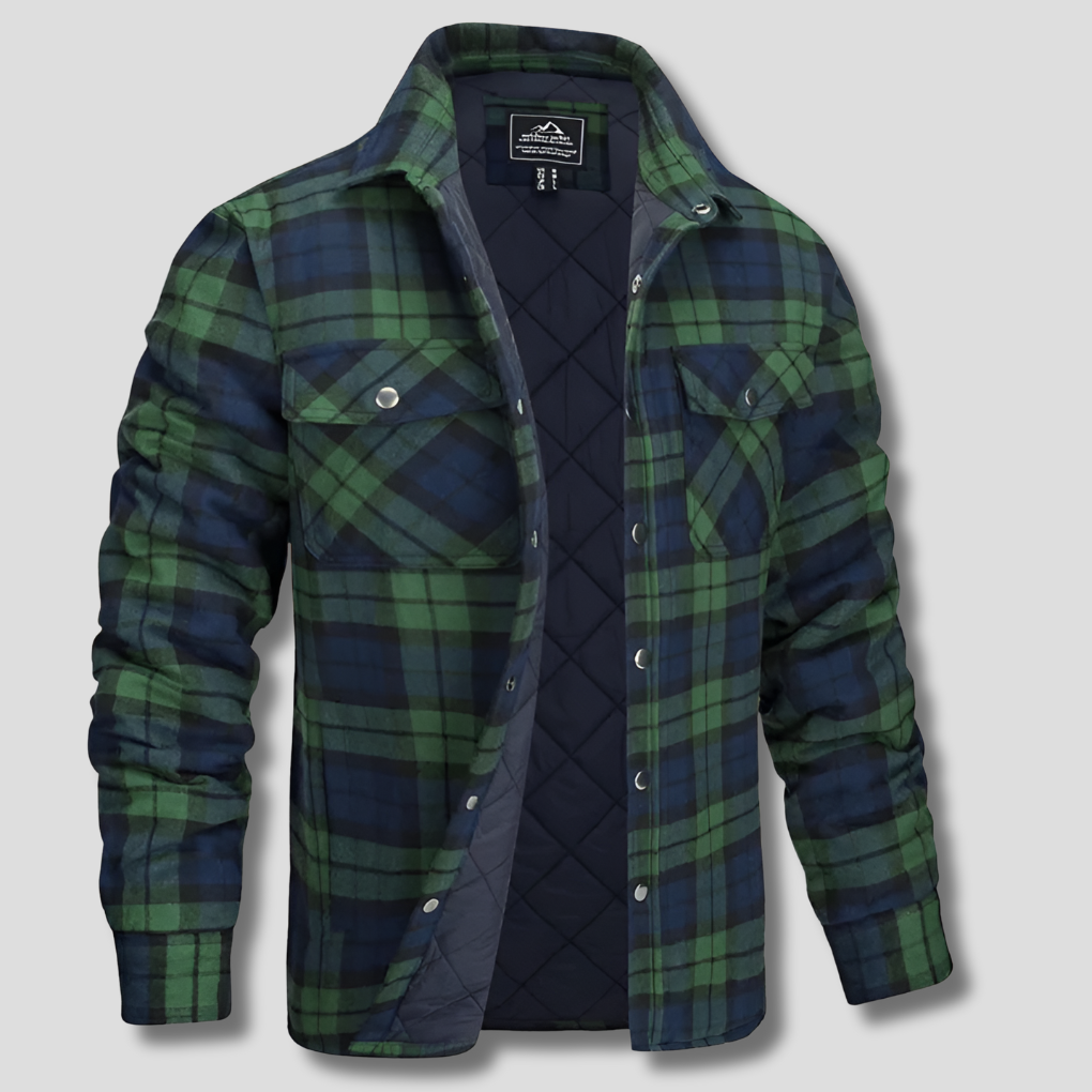 Baumwollhemd mit Karomuster im Lumberjack-Stil