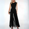 Damen Sommer Jumpsuit mit Cut-Outs an den Schultern