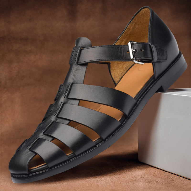 Premium Leder-Sandalen – Stil und Komfort für warme Tage