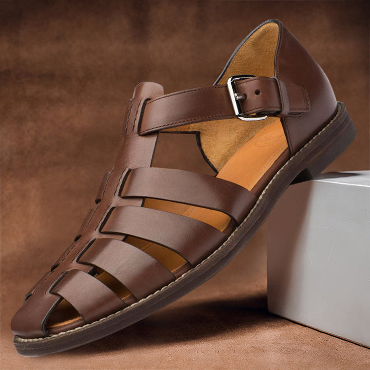 Premium Leder-Sandalen – Stil und Komfort für warme Tage