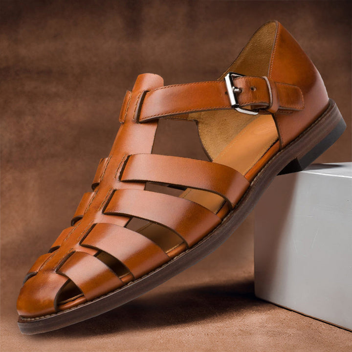 Premium Leder-Sandalen – Stil und Komfort für warme Tage