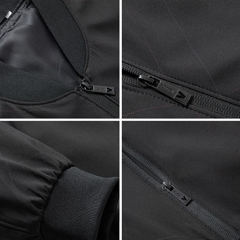 Herren Bomberjacke mit Reißverschluss und Taschen