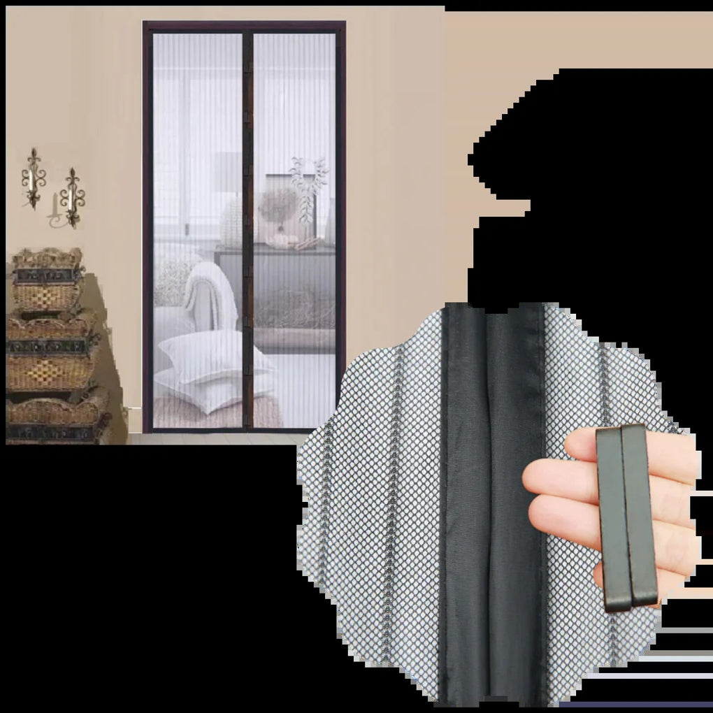 Magnetische Fliegengittertür