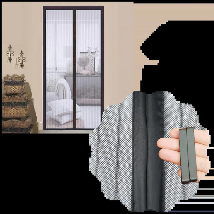 Magnetische Fliegengittertür