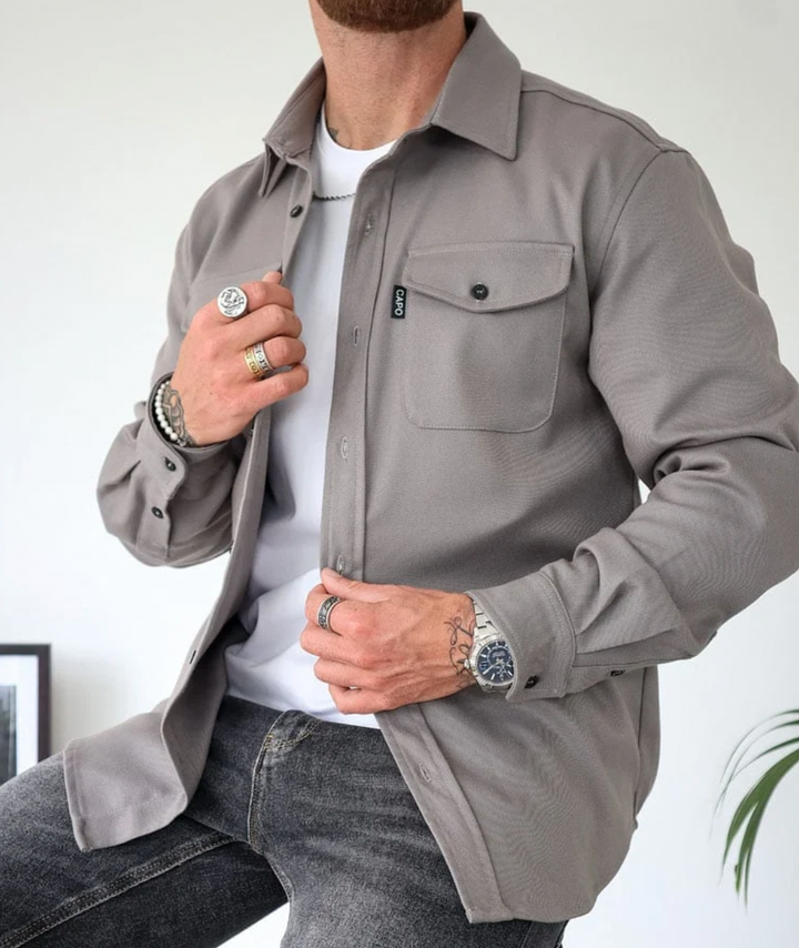 Langarmshirt mit Taschen für Herren