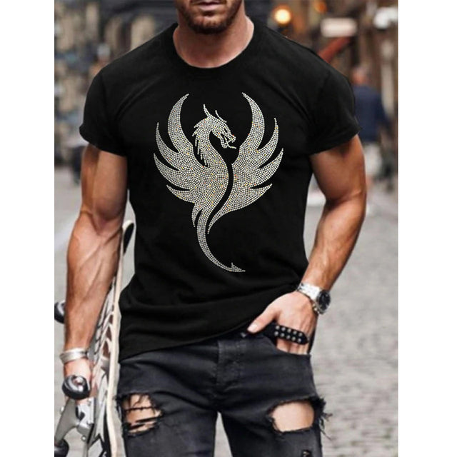 Finn-T-Shirt – Lässiger Stil mit funkelnden Akzenten
