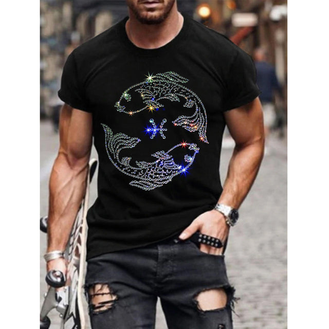 Finn-T-Shirt – Lässiger Stil mit funkelnden Akzenten