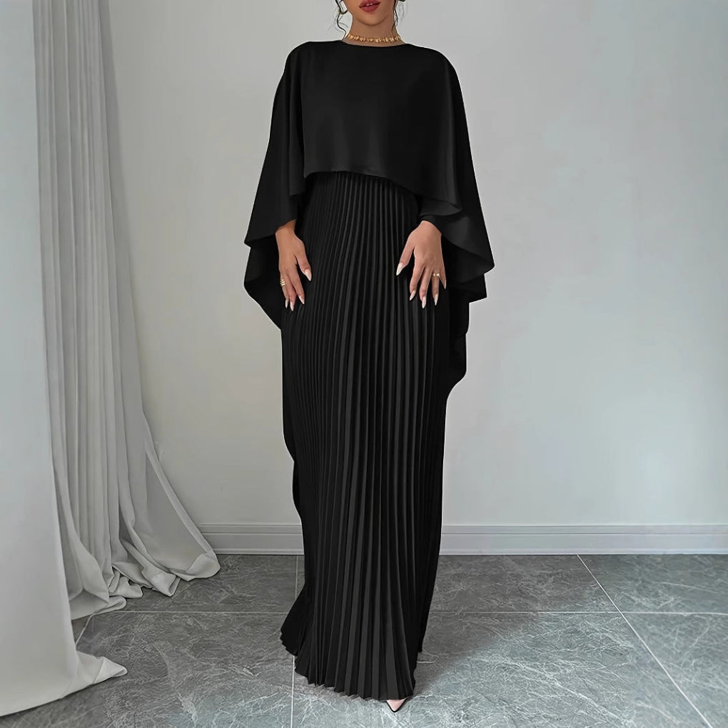 Maxikleid mit hohem Kragen für Damen