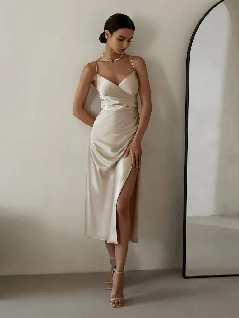 Damen-Ärmelloses Wickelkleid für den Sommer