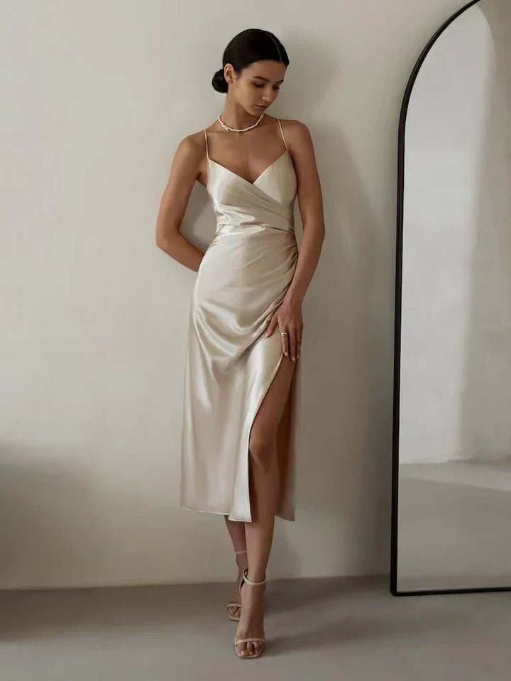 Damen-Ärmelloses Wickelkleid für den Sommer