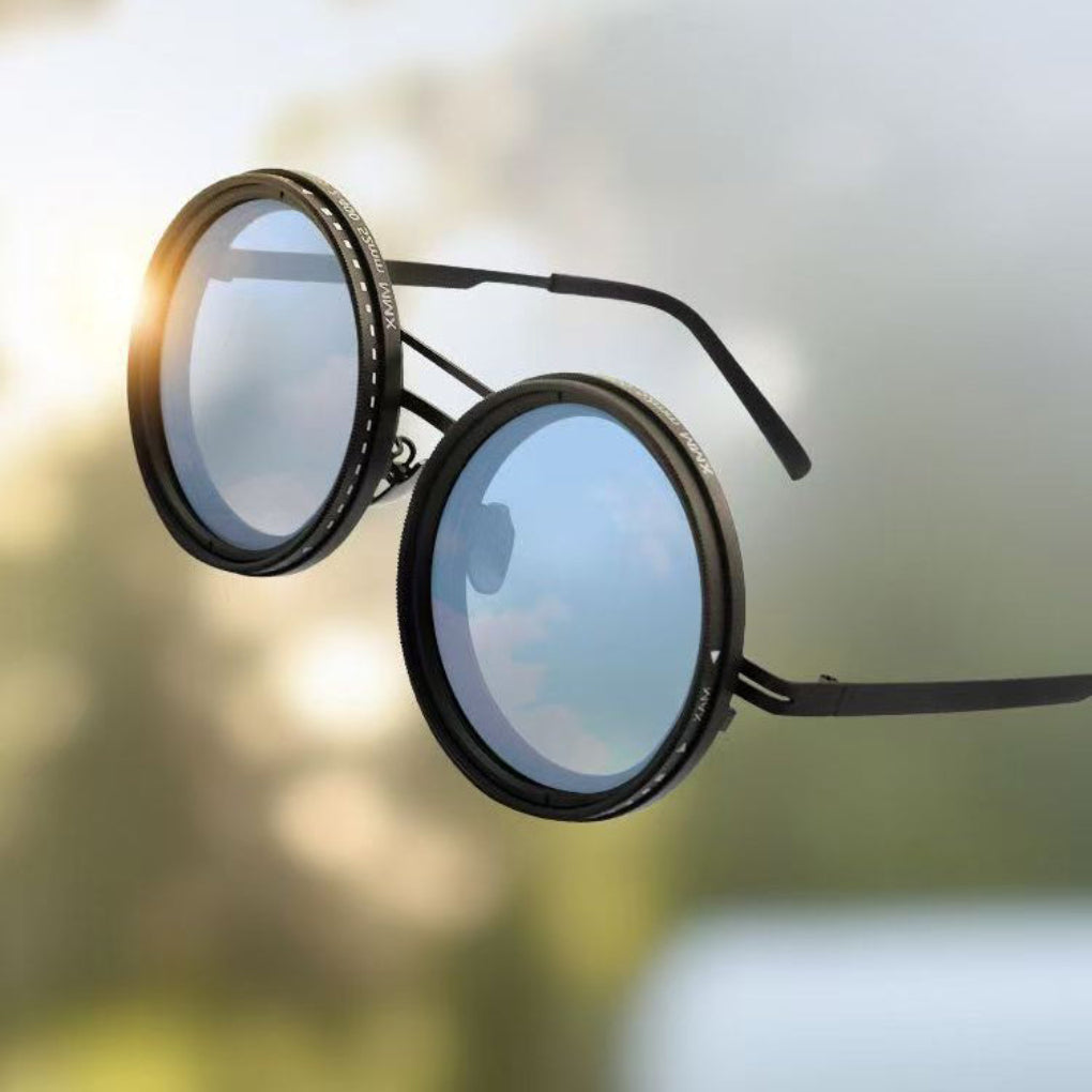 Sonnenbrille mit einstellbarer Helligkeit