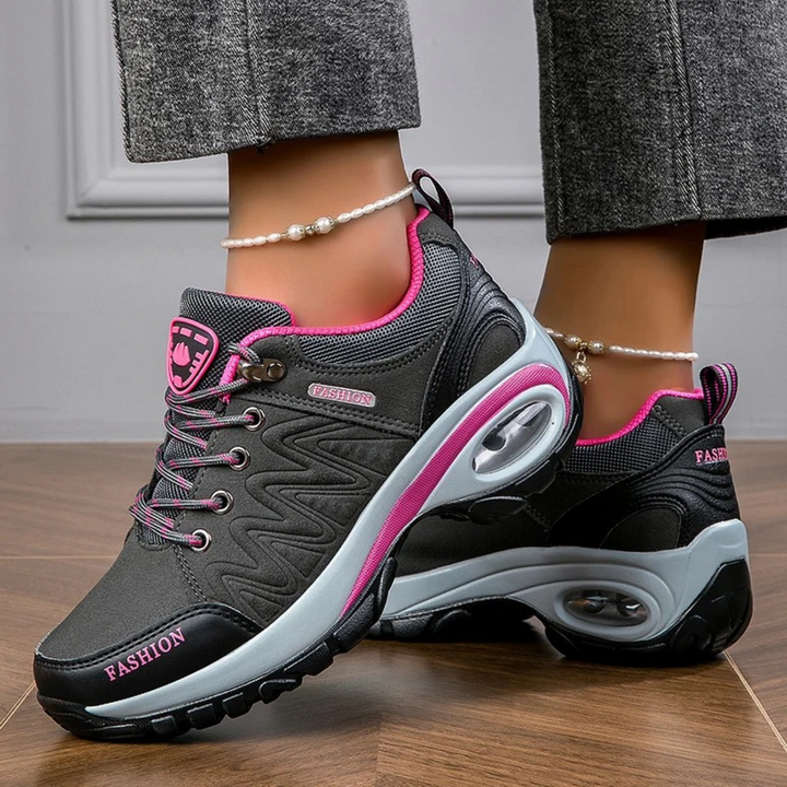 Damen Sneakers mit Schnürverschluss und Chunky-Sohle