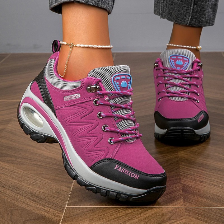 Damen Sneakers mit Schnürverschluss und Chunky-Sohle