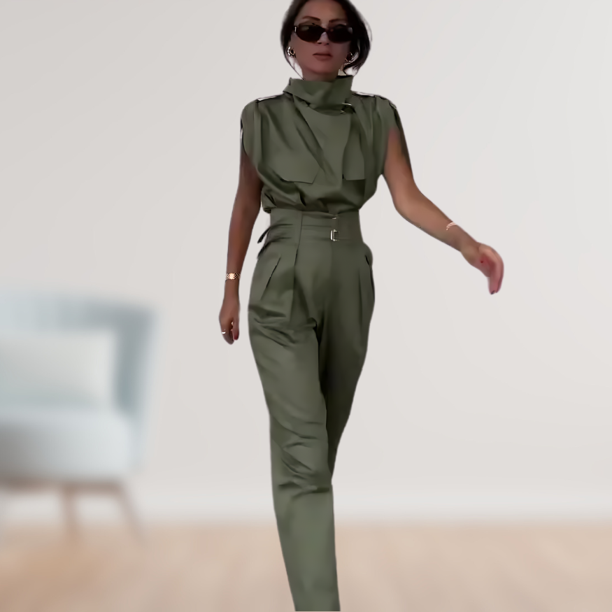 Damen Sommer Set mit ärmellosem Top und Hose