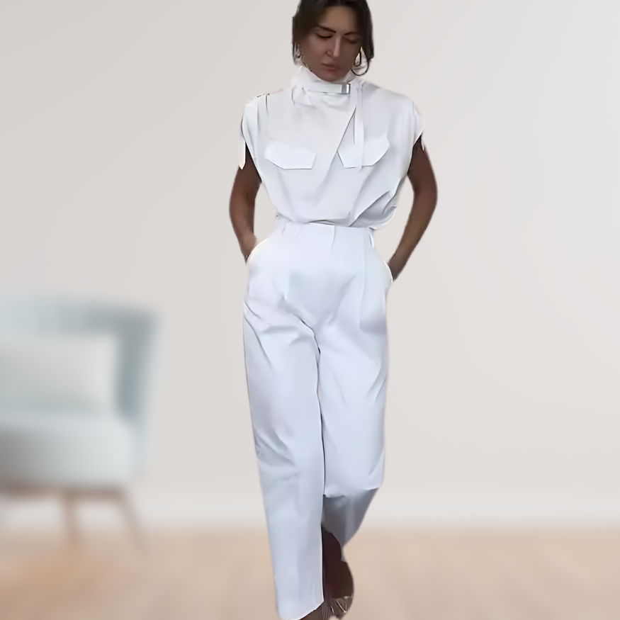 Damen Sommer Set mit ärmellosem Top und Hose