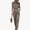 Damen Sommer Set mit ärmellosem Top und Hose