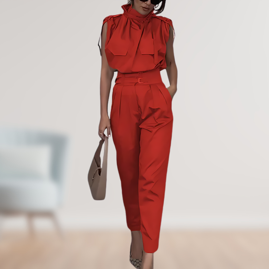 Damen Sommer Set mit ärmellosem Top und Hose