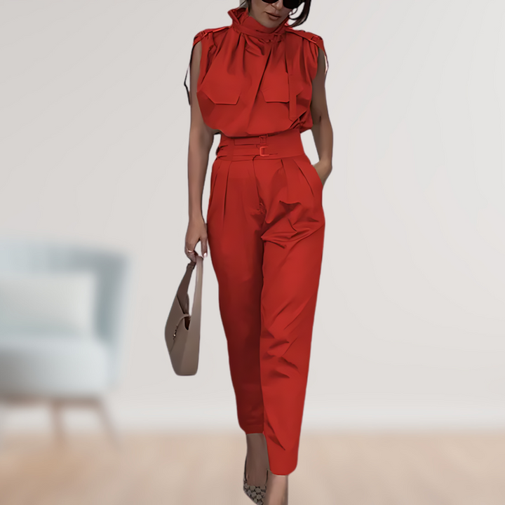 Damen Sommer Set mit ärmellosem Top und Hose