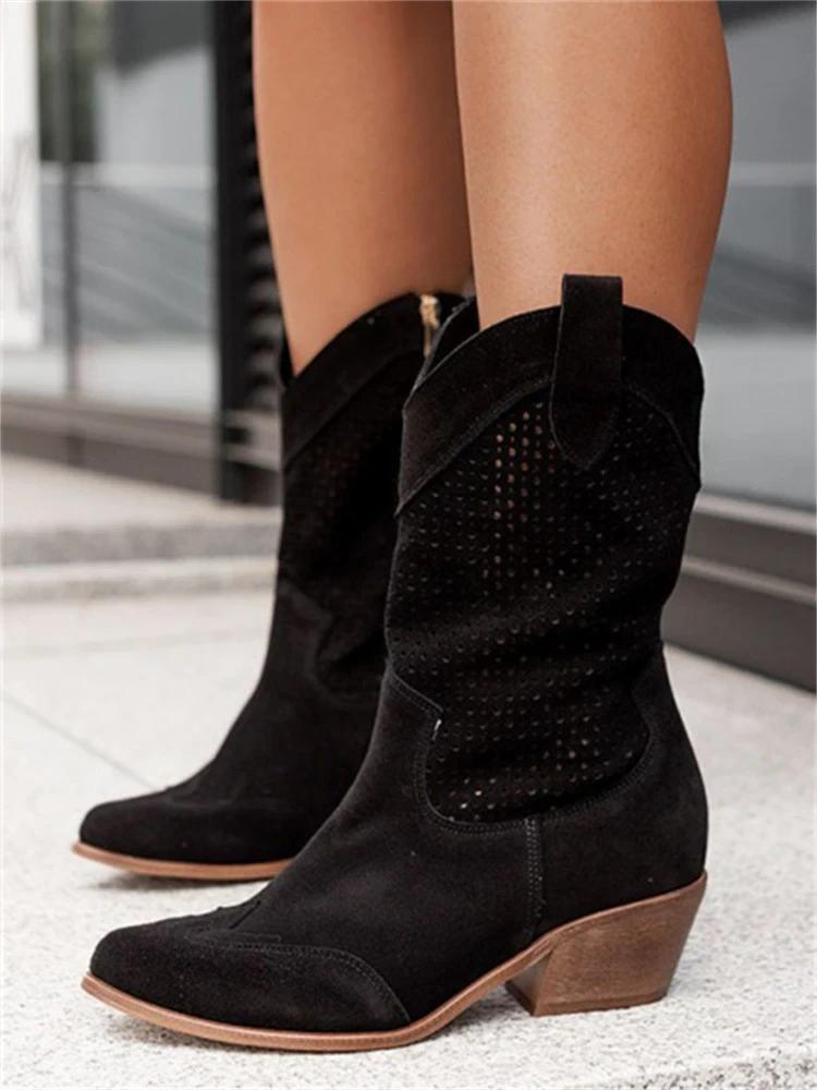 Damen-Cowboy-Stiefeletten im Western-Stil