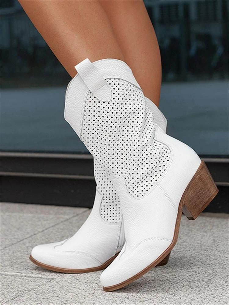 Damen-Cowboy-Stiefeletten im Western-Stil