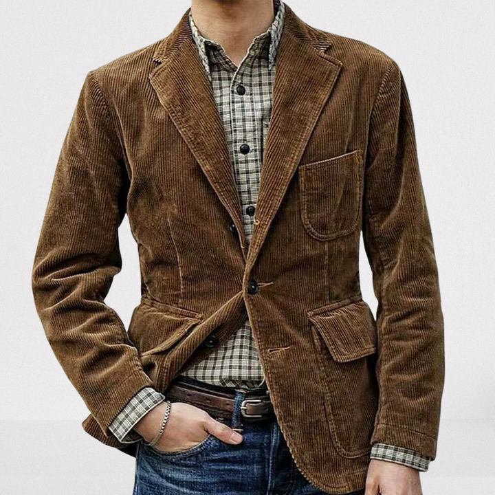 Roan Cordjacke – Stylische Übergangsjacke für Herren
