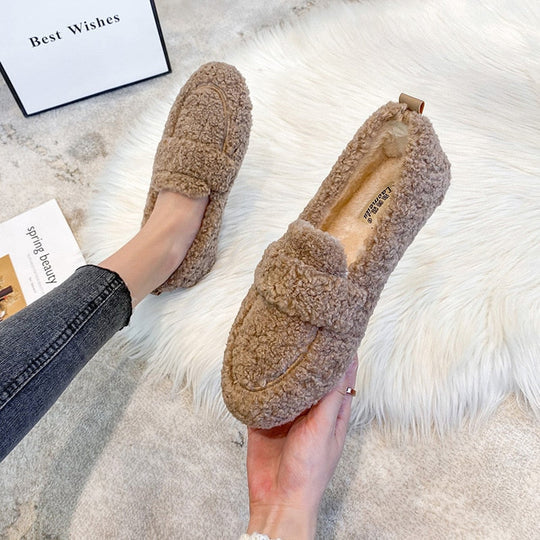 Plüschpantoffeln für Damen