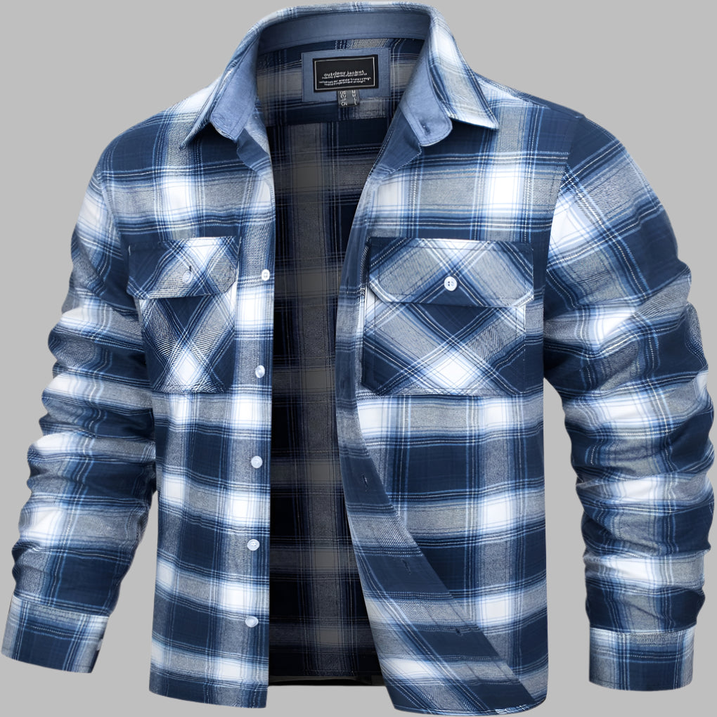 Baumwollhemd mit Karomuster im Lumberjack-Stil