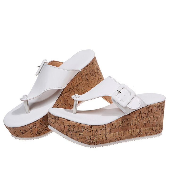 Damen offene Zehen Wedge Sandalen für den Sommer