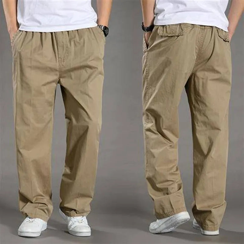 Herren Sommerhose mit geradem Schnitt und Taschen