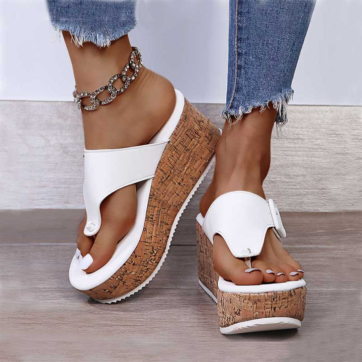 Damen offene Zehen Wedge Sandalen für den Sommer