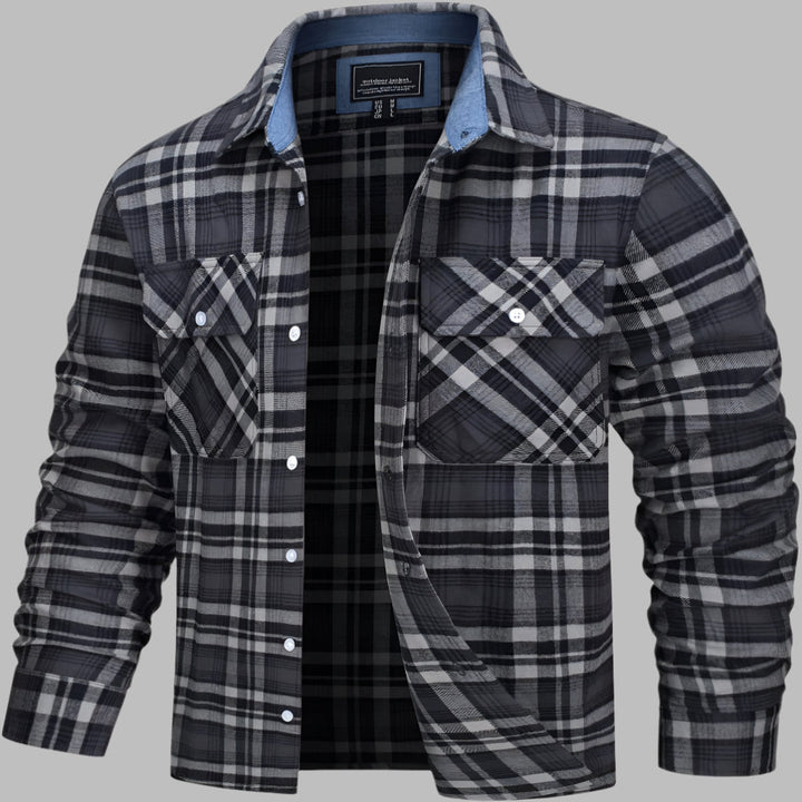 Baumwollhemd mit Karomuster im Lumberjack-Stil