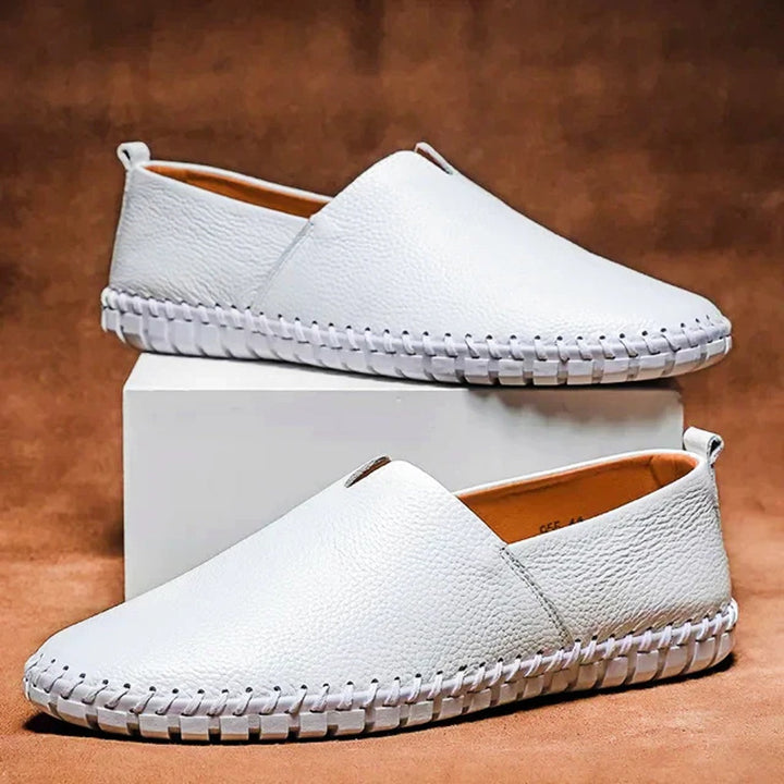 Elegante Slipper aus mattem Echtleder