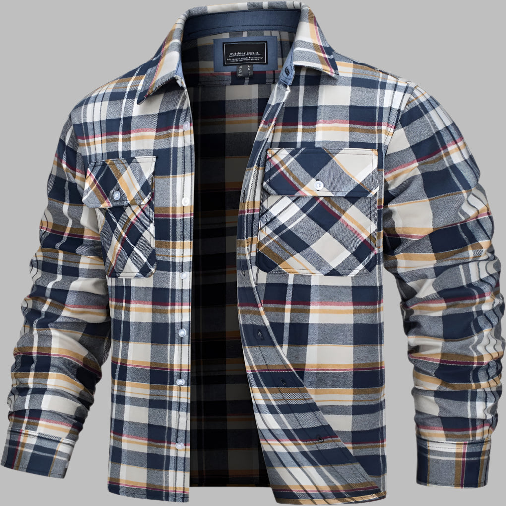 Baumwollhemd mit Karomuster im Lumberjack-Stil