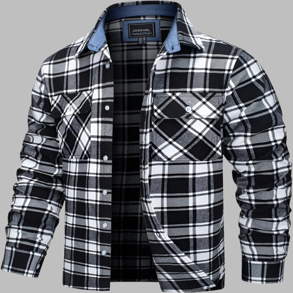 Baumwollhemd mit Karomuster im Lumberjack-Stil